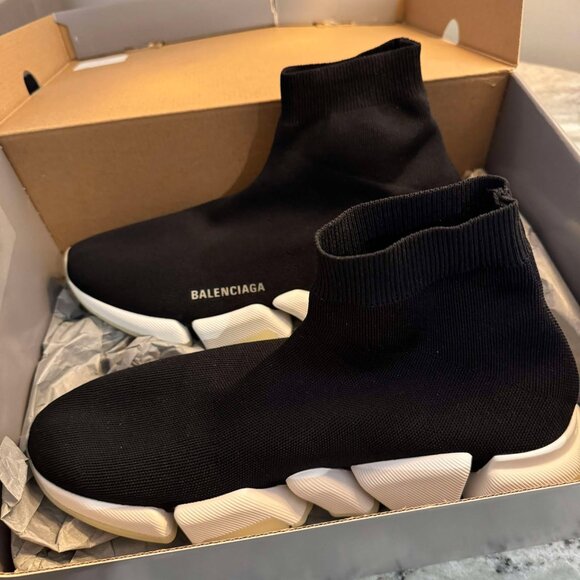 Balenciaga Speed 2.0 LT Sneakers - Size 11 - Black/White - 45% OFF (MSRP $995) - Picture 3 of 5